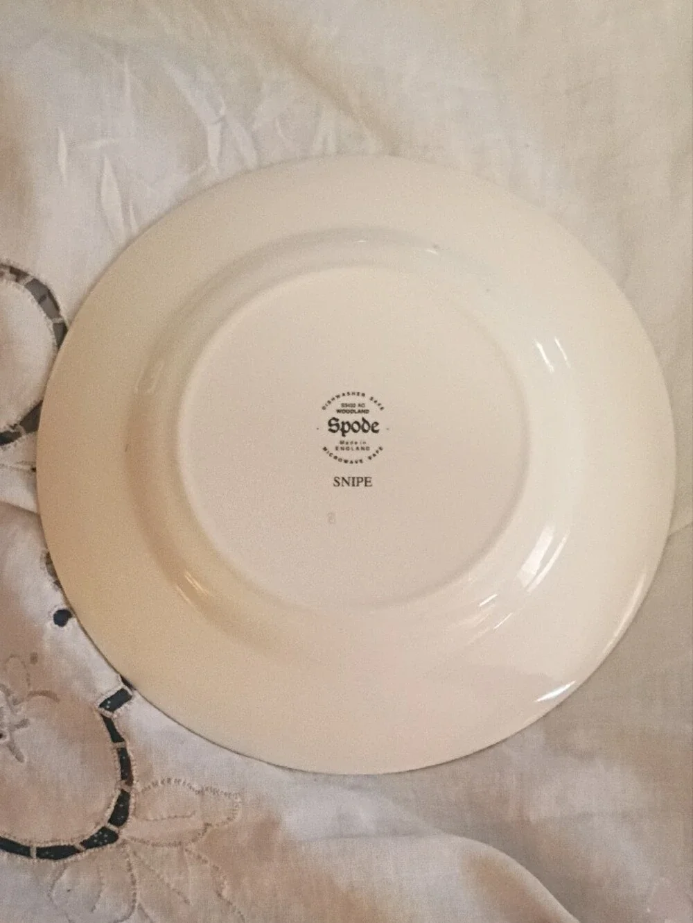 Spode Brown Floral Game Bird Dinner Plate